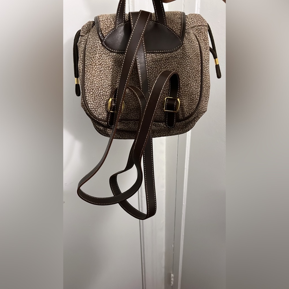 Vintage Borbonese Micro-Spotted "O.P." Print Back… - image 5